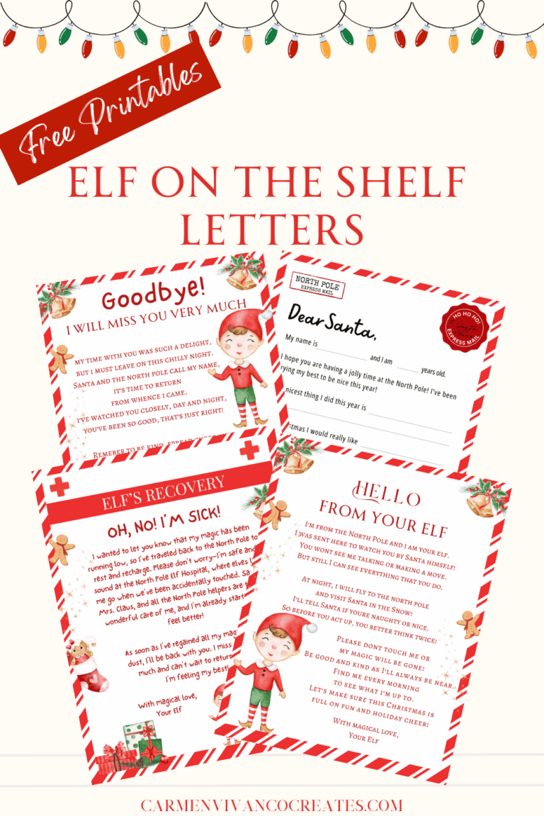 Printable Elf On The Shelf