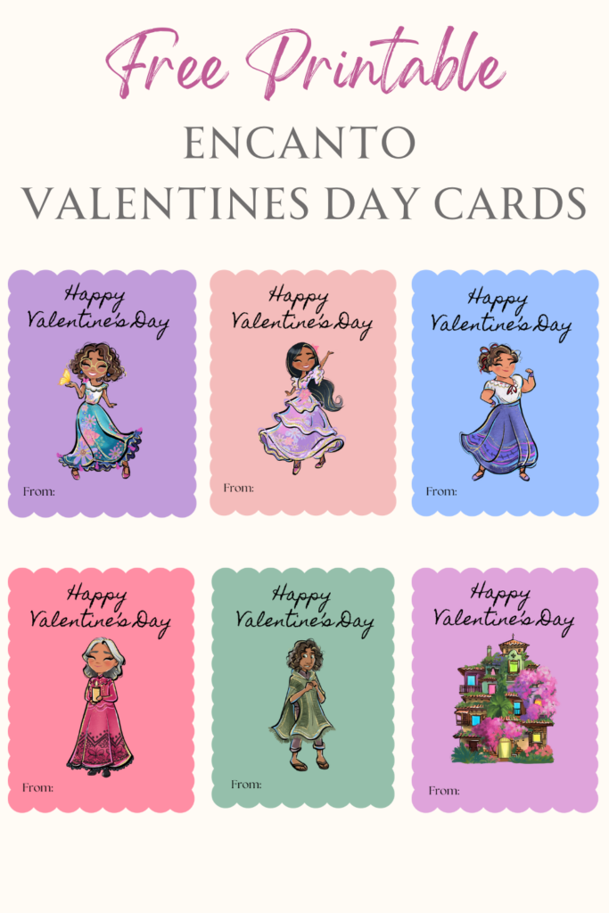 encanto valentines cards printable