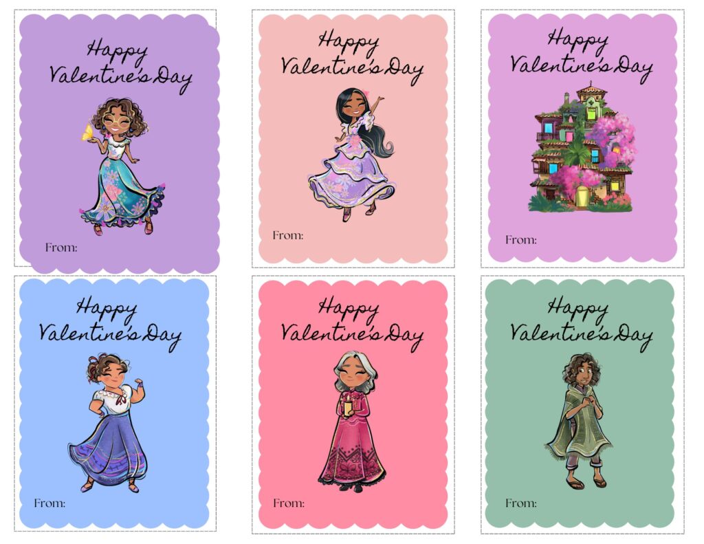 encanto valentines day cards